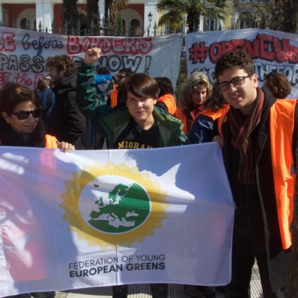 Anche i Giovani Verdi Europei alla carovana #OverTheFortress per portare aiuti e solidarietà ai profughi di Idomeni