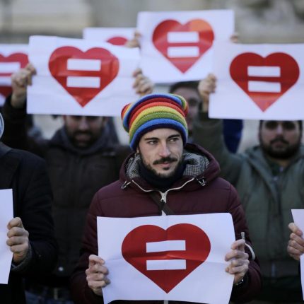 Foto Vincenzo Livieri - LaPresse 28-01-2015 Cronaca - Roma - Approvazione del registro delle unioni civili. Nella foto
Foto Vincenzo Livieri - LaPresse 28-01-2015 Politics - Rome - Approval of the civil unions registry. In the pic