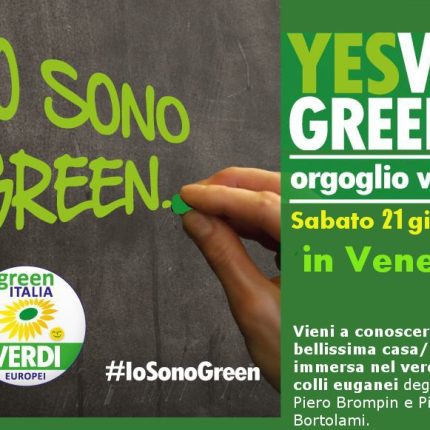 Yes we Greens, il 21 giugno lo grideremo forte… anche in Veneto